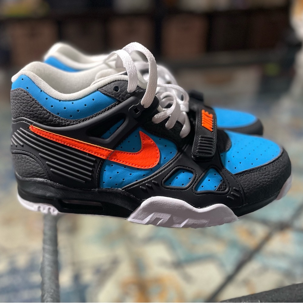 Nike Air Trainer 3 Black Total Orange Laser Blue